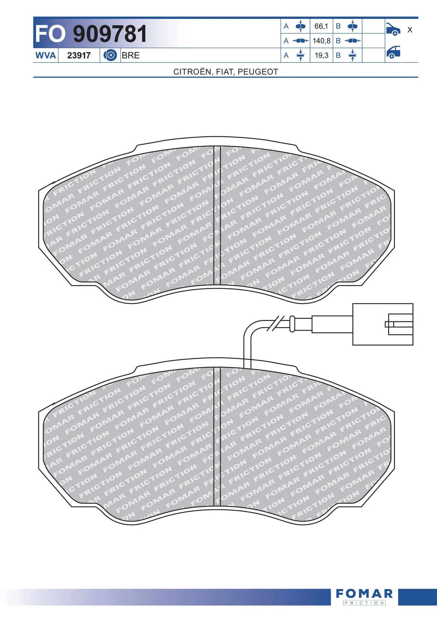 Brake Pad Set, disc brake